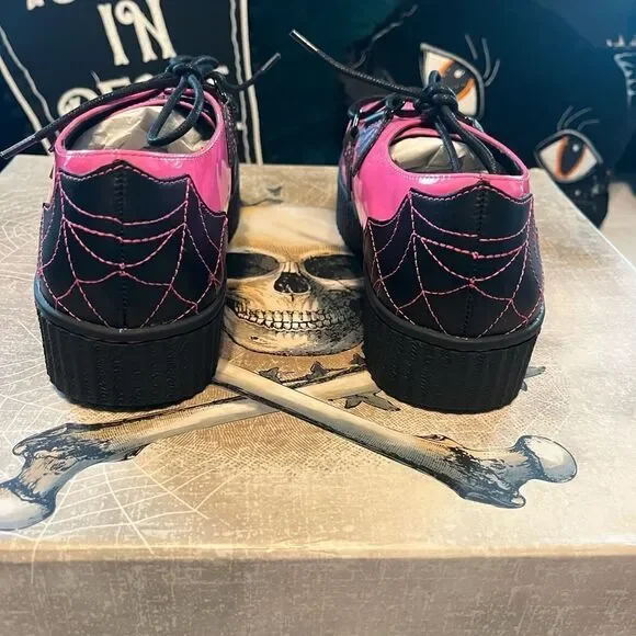 Strange Cvlt Hot Pink Patent Krypt Creepers NWT Size 9 Women’s - Picture 6 of 12